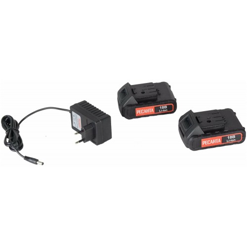 Дрель-шуруповерт Ресанта ДА-20-2ЛК-Б (75/14/10) 2