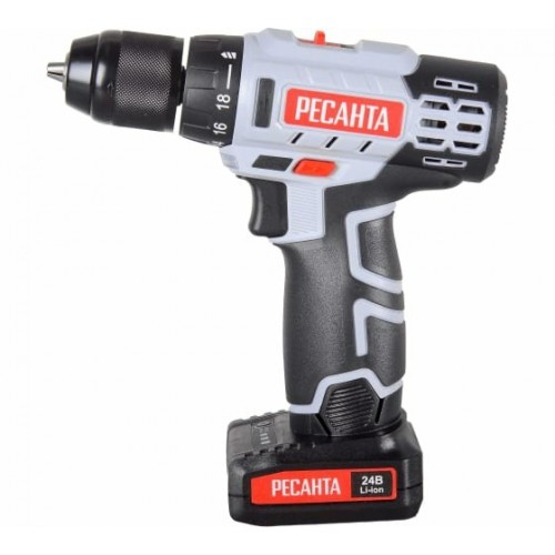 Дрель-шуруповерт Ресанта ДА-24-2ЛК (75/14/7) 