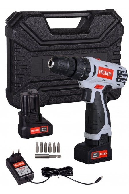 Дрель-шуруповерт Ресанта ДА-24-2ЛК (75/14/7) 4