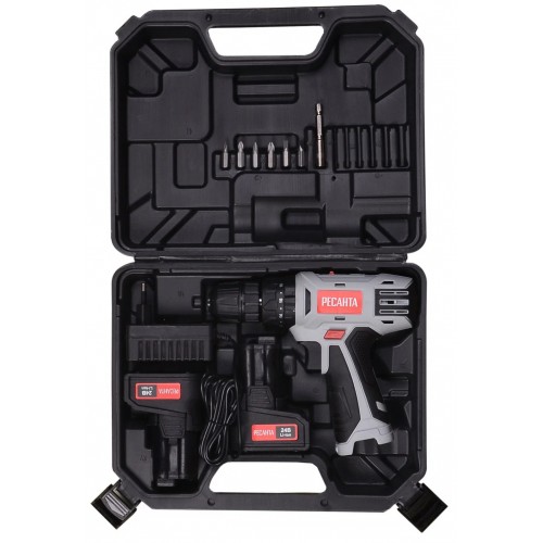 Дрель-шуруповерт Ресанта ДА-24-2ЛК (75/14/7) 6