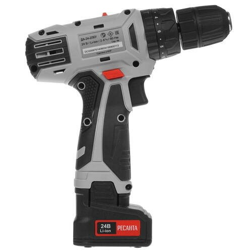 Дрель-шуруповерт Ресанта ДА-24-2ЛК-У (75/14/8) 1