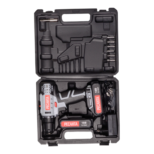 Дрель-шуруповерт Ресанта ДА-50Л2-18А (75/14/9) 