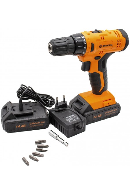 Дрель-шуруповерт Вихрь ДА-14,4Л-2К (72/14/8) 2