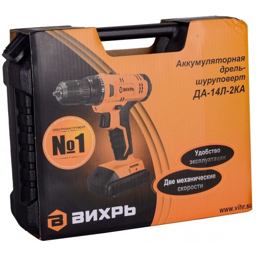 Дрель-шуруповерт Вихрь ДА-14Л-2K (72/14/20) 6