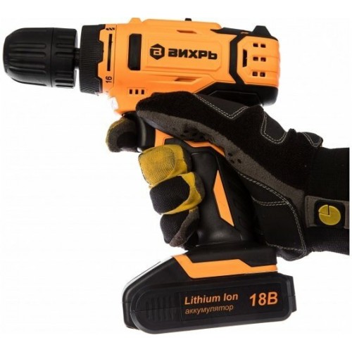 Дрель-шуруповерт Вихрь ДА-18Л-2 (72/14/16) 4