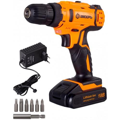 Дрель-шуруповерт Вихрь ДА-18Л-2 (72/14/16) 6