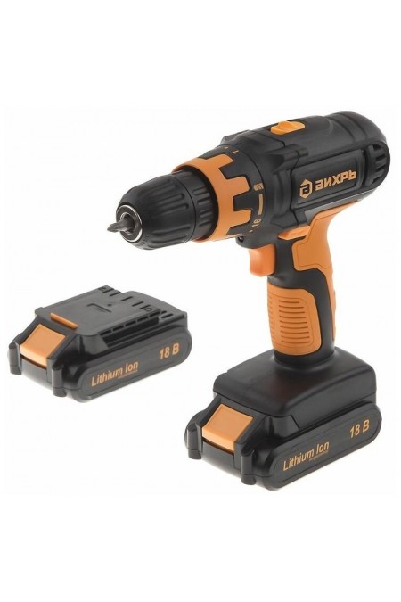 Дрель-шуруповерт Вихрь ДА-18Л-2К (72/14/9) 1