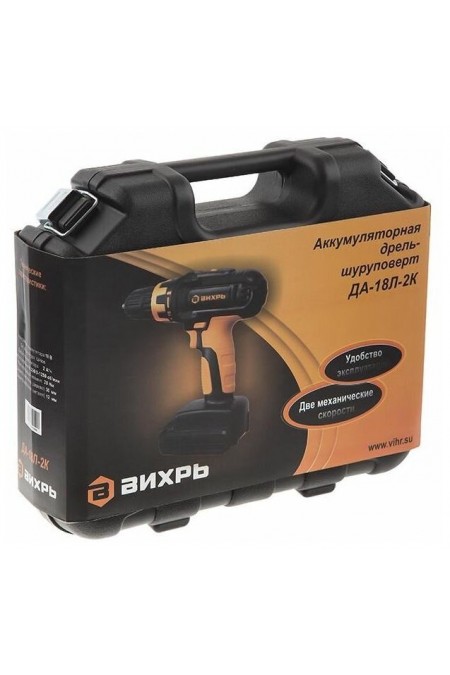 Дрель-шуруповерт Вихрь ДА-18Л-2К (72/14/9) 2