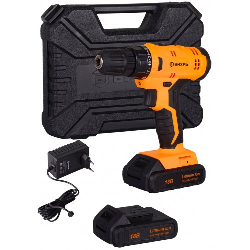 Дрель-шуруповерт Вихрь ДА-18Л-2КА (72/14/25) 1