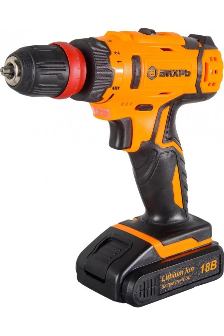 Дрель-шуруповерт Вихрь ДА-18Л-2КC (72/14/34) 