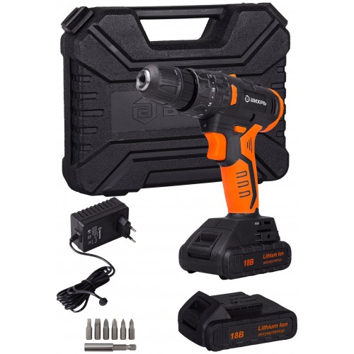 Дрель-шуруповерт Вихрь ДА-18Л-2КУ/Б (72/14/23) 4