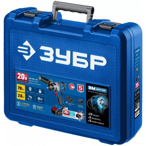 Дрель-шуруповерт ЗУБР ДБ-201-22 2