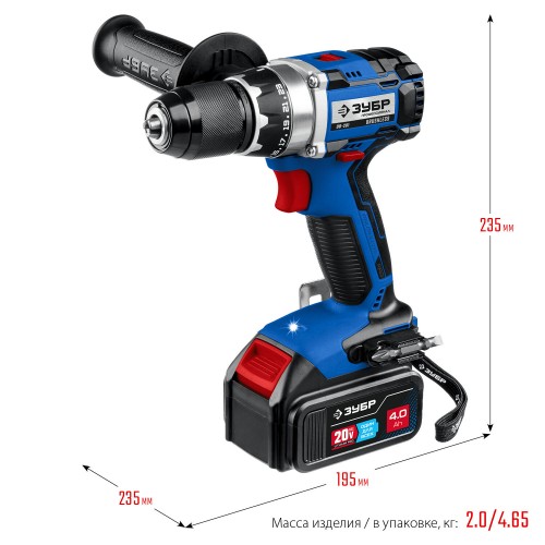 Дрель-шуруповерт ЗУБР DB-201-42 2