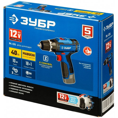Дрель-шуруповерт ЗУБР DL-121 6