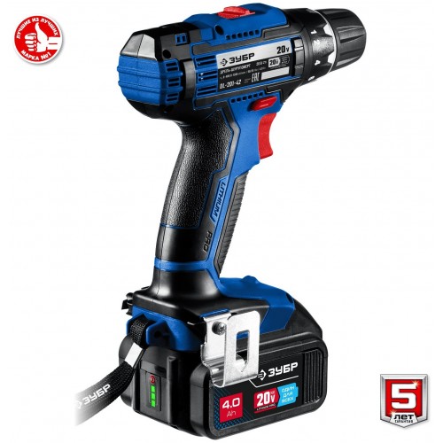 Дрель-шуруповерт ЗУБР DL-201-42 4