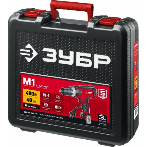 Дрель-шуруповерт Зубр ДШ-М1-400-2 К 2