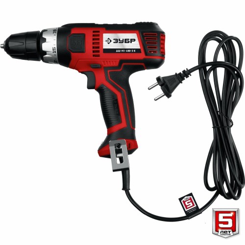 Дрель-шуруповерт Зубр ДШ-М1-400-2 К 7