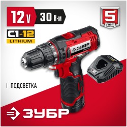 Дрель-шуруповерт ЗУБР ДШЛ-125-21