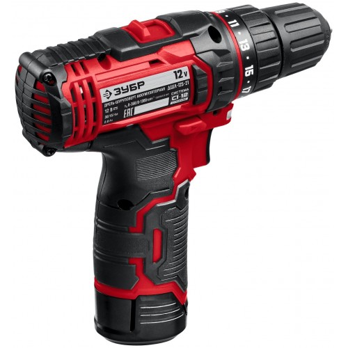 Дрель-шуруповерт ЗУБР ДШЛ-125-21 2