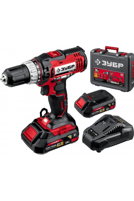 Дрель-шуруповерт Зубр ДШЛ-185-22 