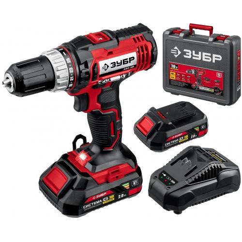 Дрель-шуруповерт Зубр ДШЛ-185-22 8