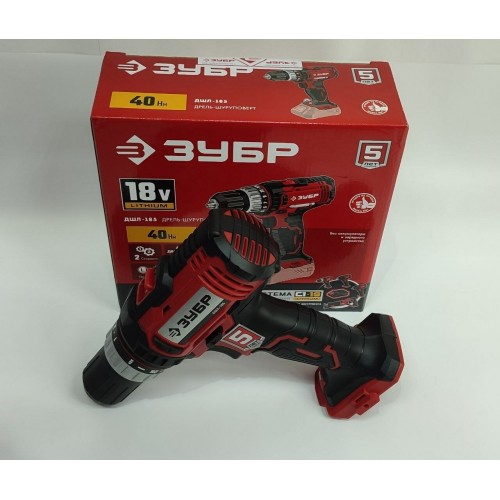 Дрель-шуруповерт ЗУБР ДШЛ-185 без АКБ 4