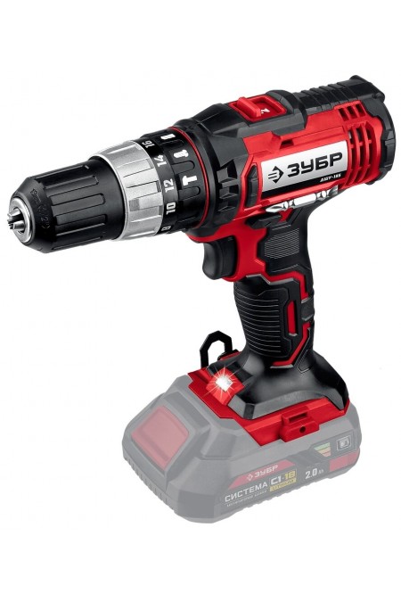 Дрель-шуруповерт ЗУБР ДШУ-185 без АКБ 