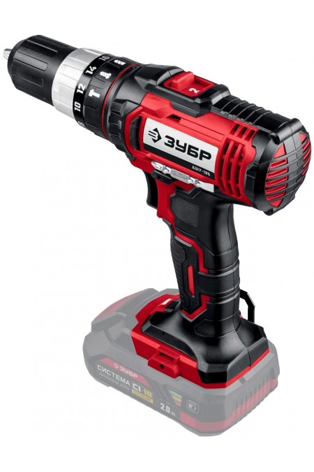 Дрель-шуруповерт ЗУБР ДШУ-185 без АКБ 2