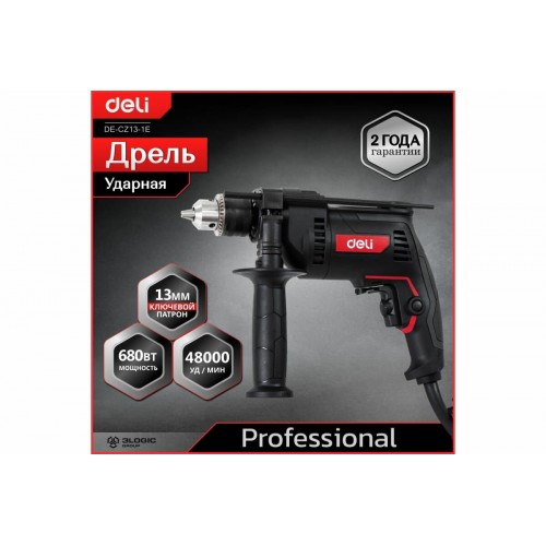 Дрель ударная Deli DE-CZ13-1E 2