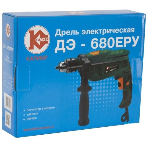 Дрель ударная КАЛИБР ДЭ- 680ЕРУ 1
