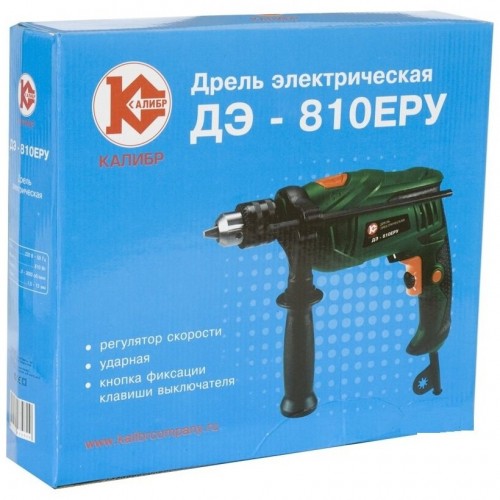 Дрель ударная КАЛИБР ДЭ- 810ЕРУ 4