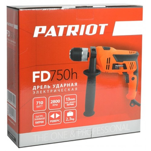 Дрель ударная Patriot FD 750h (120301444) 4