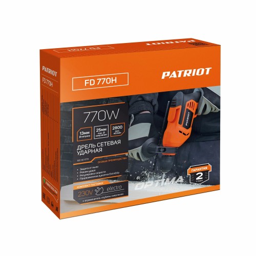 Дрель ударная Patriot FD 770H 8
