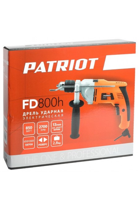 Дрель ударная Patriot FD 800h (120301460) 6