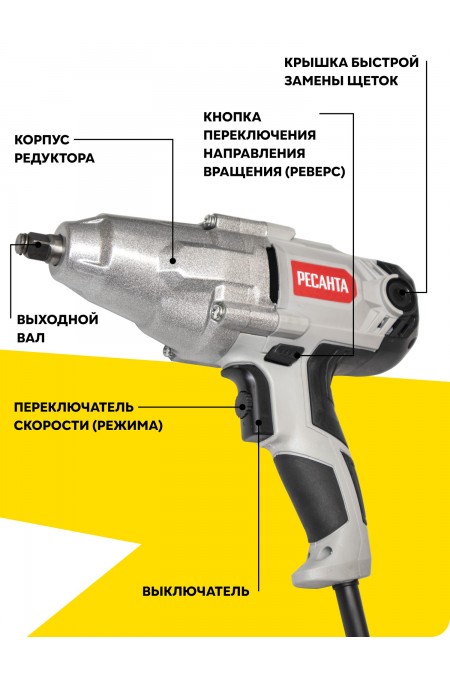 Гайковерт Ресанта ГС-1100 (75/24/1) 5