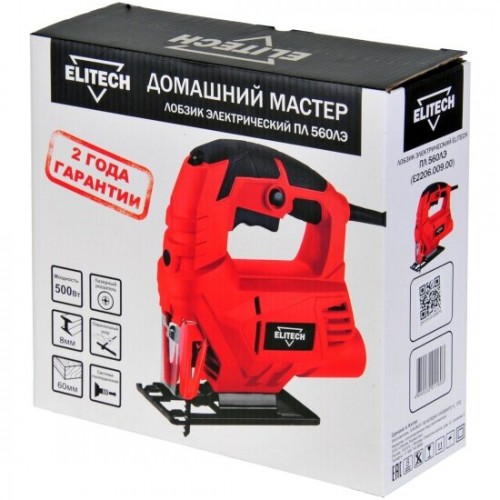 Электролобзик ELITECH ПЛ 560ЛЭ (E2206.009.00/202420) 4