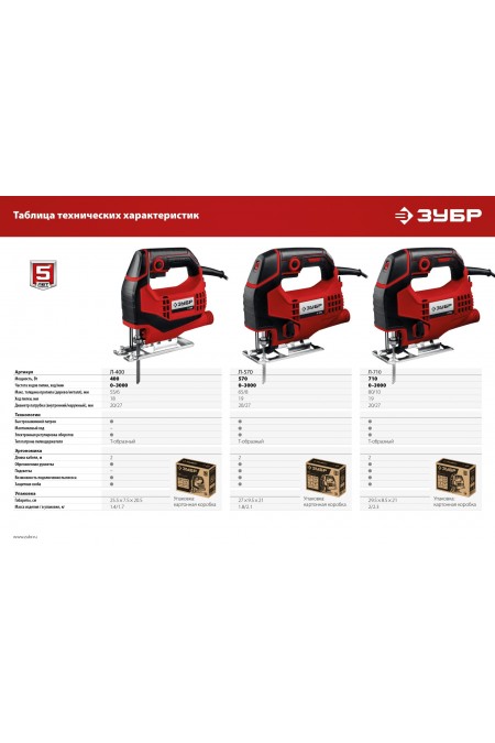 Электролобзик Зубр Л-400 3