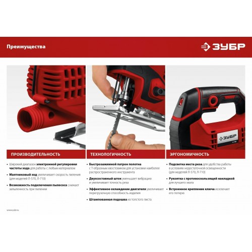 Электролобзик Зубр Л-710 4