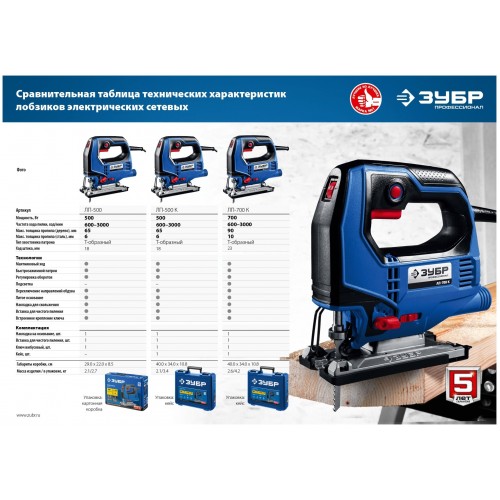 Лобзик Зубр ЛП-500 7