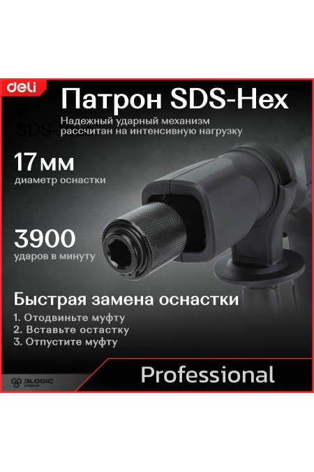 Молоток отбойный Deli DE-DG5-2E 1