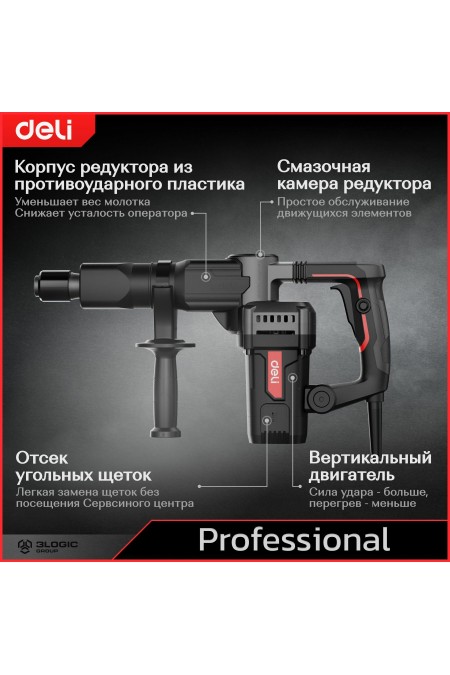 Молоток отбойный Deli DE-DG5-2E 4