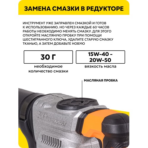 Молоток отбойный Вихрь ОМ-1600М (72/23/4) 2