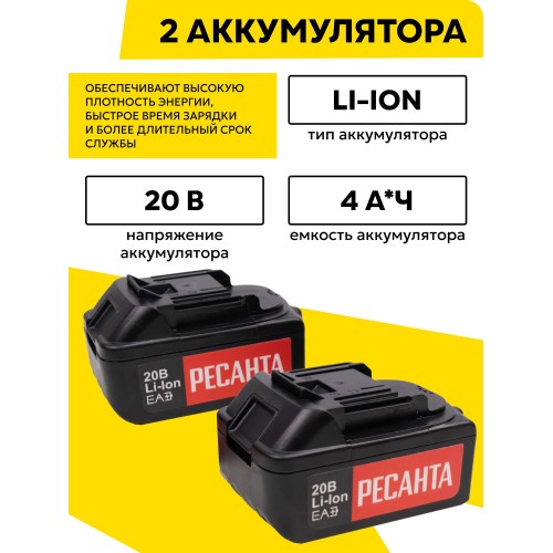 Перфоратор Ресанта АП-20Li/4 (75/3/12) 7