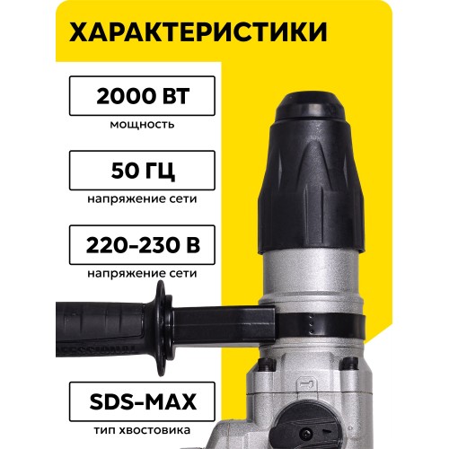 Перфоратор Ресанта П-42-2000КМ (75/3/13) 1