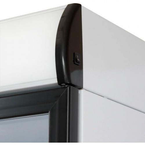 Холодильная витрина Бирюса В310P (черный/белый) 