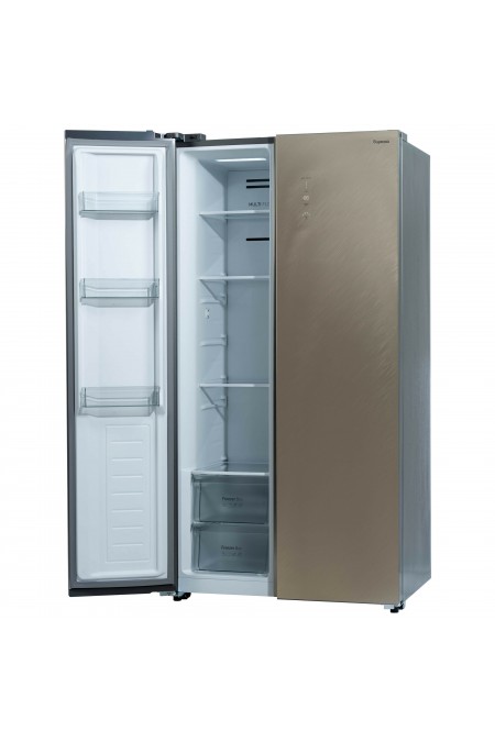 Холодильник Бирюса SBS 541 TGG (Side-by-Side) (бежевое стекло) 2