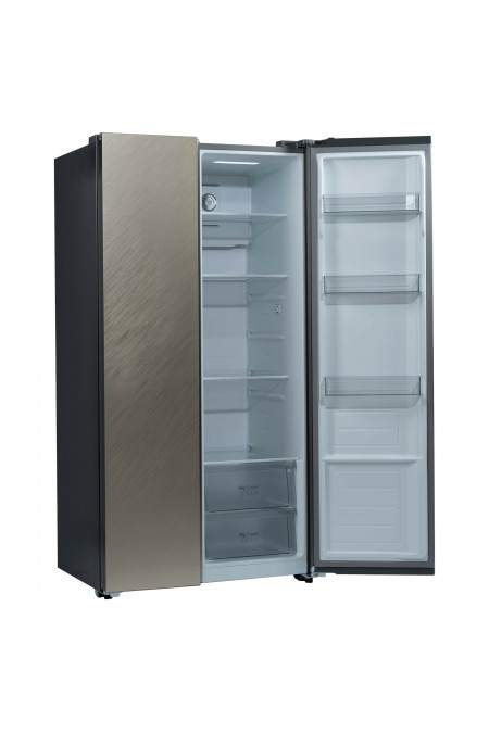 Холодильник Бирюса SBS 541 TGG (Side-by-Side) (бежевое стекло) 4