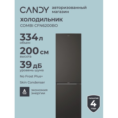 Холодильник Candy CFN6200B (черный) 1