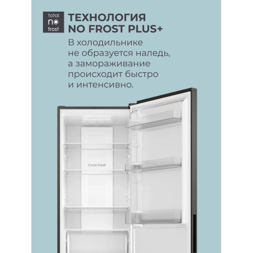 Холодильник Candy CFN6200B (черный) 2