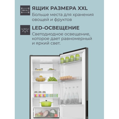 Холодильник Candy CFN6200B (черный) 6